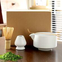 MYVIT 4PCS Matcha Tea Set, Includeing Match Bowl With Spout And Bamboo Whisk Matcha Whisk Stand Chasen Holder Teaspoon Set - Set - View 2
