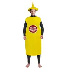 Halloween Fruit Party Salad Sauce Costume, Bar Fabric Cosplay Party Performance - Yellow - View 1