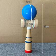 1pc 2025 New Kendama Skill Ball, Traditional Balance Game, Coordination Training, Gift For Boys/Girls, Birthday/Christmas/Holiday Gift - Multicolor - View 12