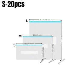 Bolsas reutilizables de almacenamiento de alimentos con cierre hermético, S/M/L, bolsas congeladoras gruesas, color azul, aptas para microondas, adecuadas para la conservación de alimentos y el almacenamiento categorizado