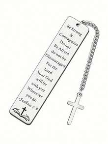 Stainless Steel Bible Bookmark, Cross Prayer Bookmark, High-Quality Reading Tool, Stationery, Unisex, Holiday Gift - Stainless Steel Bookmarks - View 12