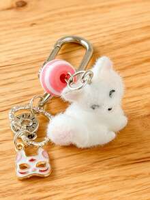 New Bag Charm Fashion Metal Mask Pendant Keychain Vibrant Plush Charming Accessories Clothing Decoration Close Friend Gift Key Chain Gifts For Women Stocking Stuffers Teacher Gift Sister Gifts Keyring Car Key Chain Travel Accessories