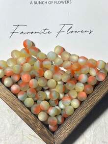 50 hạt nhựa mờ 8mm óng ánh sơn dầu mờ, vòng tay, vòng cổ tự làm - Vật liệu thủ công Ngày của Mẹ, hạt làm đồ trang sức - Ánh kim mờ - Xem 6