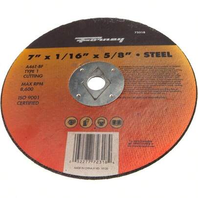 72318 Cut - Off Wheel, Type 1 Metal With 5/8 - Inch Arbor, A46T - BF, - Inch - By - 1/16 - Inch