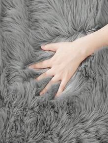 1件柔软蓬松方形仿羊皮椅垫，超柔软地毯地垫，易于清洁和收纳，多用途，适用于客厅、卧室、宿舍、办公椅、家用沙发座椅、家居装饰地毯、卧室装饰地毯