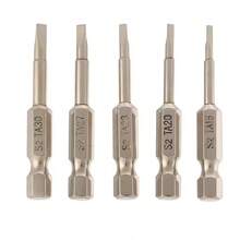 5PCS S2 Steel Magnetic Triangle Head Screwdriver Bits 50mm 1/4 Hex Shank Nozzle Pneumatic Screwdriver Electric Head 50mm Magnetic Triangle Screwdriver Bits S2 Steel 1/4" Hex Shank Screwdrier Set 1.8/2.0/2.3/2.5/2.7/3.0mm - Multicolor - View 6