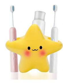 1 Stück Badezimmer Zahnpasta & Zahnbürstenhalter, multifunktionale Badezimmerdekoration, Makeup Pinselhalter, geeignet für Badezimmer, Küche, Schlafzimmer, Büro