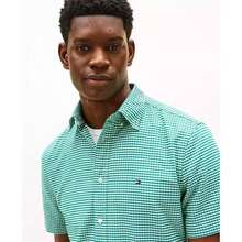 Tommy Hilfiger Men's Heritage Oxford Gingham Shirt | - 青碧色 - 查看 3