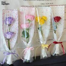 Qixi Festival Valentine's Day Wilderness Picking Up Dreams Single Bag Flower Bouquet Packaging Bag Fenghua Paper Rose Bag Floral Material - 彩色 - 查看 4