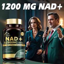 MEGNETA NAD+ Supplement 1200mg, Skin Health, Energy & Vitality, Scientific Formulation With Nicotinamide Riboside NR & Trans-Resveratrol, Suitable For Various Populations, 100 Capsules - One bottle - Trial stage - 查看 4