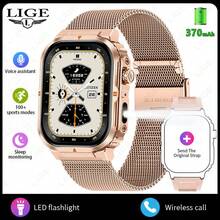 El nuevo smartwatch LIGE tiene una batería de gran capacidad de 370 mAh, talla grande de 100 modos deportivos, cronómetro de carrera, monitoreo del sueño, reproducción de música, personalización de múltiples esferas y es un reloj deportivo de moda resistente al agua.