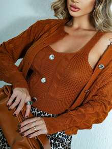 Women Coats - 駝色 - 查看 3