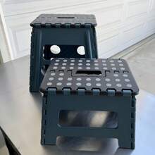 2-Pack ANVIL 8.5 IN. & 12.5 IN. FOLDING STEP STOOLS-Lightweight, Sturdy And Easy To Store. - Màu xanh đậm - Xem 8