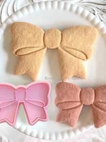 Cute Butterfly Bowknot Shaped Cookie Cutters DIY 3D Bow Pressable Biscuit Moulds Stamps Embossers Cake Making Tools