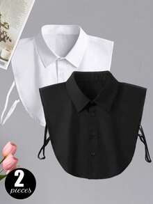 4pcs/Set Detachable Collar, Collar Pads, Versatile Professional Collar Inserts For Dress Shirts, Suitable For Non-Overweight Figures - Multicolor - View 3