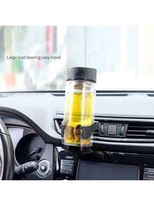 1 pieza Soporte universal para vaso de ventilación de coche con multifunción - Negro - Ver 2