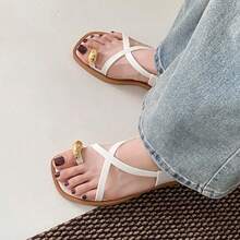 Women Flat Sandals - White - View 3