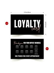 50pcs Double-Sided Recommendation & Member Discount Cards - Multipurpose Reward Cards Suitable For Small Businesses, Retail Stores, Cafes, Hair Salons, Service Shops, Restaurants, Gyms, Beauty Studios And Online Stores - Multicolor - View 6