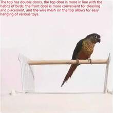 Jaula para pájaros Parrot Bird Cage Acrylic Transparent Ecological Bird Cage Luxury Villa Cage Special Large Cage Jaula para pájaros para Mascotas Green - Verde - Ver 6