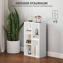 HOMCOM Shelving Unit, Freestanding Shelving Unit With Shelves, Storage Shelf, Kitchen Shelving Unit For Living Room, Bedroom, White. - 1 - View 4
