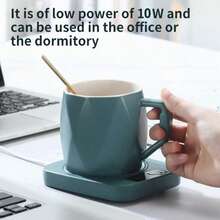 Riscaldatore per bollitore da tè alimentato tramite USB - Realizzato in materiale ABS, Pad elettrico per riscaldare bevande a 45°C - Mantiene il caffè caldo per tutto l'inverno - Perfetto per uso domestico e in ufficio - Idea regalo ideale per Natale, Ringraziamento, San Valentino, Festa del Papà e Festa della Mamma - Supporta solo la funzione di mantenimento del calore, non la funzione di riscaldamento.