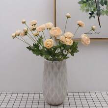 四头仿真莲花，家居装饰假花，室内仿真花装饰，多头仿真花 - 彩色 - 查看 16