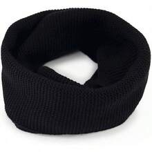 Bufanda Infinita para Mujer, Cuello Tejido Suave y Cálido, Ideal para Invierno, Diseño Elegante, 100% Acrílico, Fácil Cuidado y Comodidad Todo el Día - Negro - Ver 7