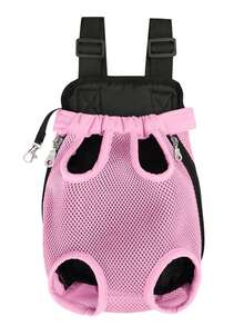 Soft & Breathable Adjustable Mesh Pet Front Pack, Outdoor Travel Backpack For Small Dogs & Cats.Dog And Cat Backpack, Pet Backpack, Dog Outdoor Mesh Breathable Cat And Dog Backpack. - Multicolor - View 13