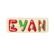 Personalized Name Puzzle, Baby Name Puzzle, Baby Boy Or Girl Early Education Toy, 3D Letter Puzzle Toy, Wooden Letter Puzzle, Baby 1st Birthday Gift, Wooden Puzzle, Personalized Gift, Birthday Gift, Customized Wooden Puzzle Toy, Anniversary Gift, Building Block Gift Set - Red and Green With Nails - View 9
