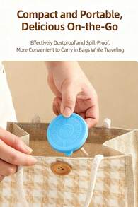 Meoky 6-pcs Stainless Steel Condiment Cups with Leakproof Silicone Lids, Small Sauce Containers for Lunch Box, Salad Dressing, Travel, Picnics and Kitchen Storage, Dishwasher Safe - 白色-1個裝 - 查看 10