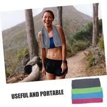Toalla Refrescante Multifuncional De 4 Piezas Toallas De Gimnasio De Microfibra y Transpirables Secado Rpido Colores Vibrantes Adecuado para y Actividades Libre Uso Yoga y Natacin - multi - Ver 3