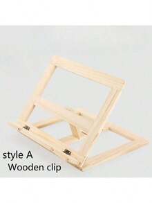 Look Bookshelf Wooden Reading Bookshelf Children's Reading Stand Notebook Stand Reading Anti-Myopia Bookshelf - 彩色 - 查看 11