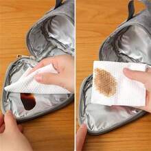 1pc Thick Aluminum Foil Insulated Lunch Bag, Reusable Portable Lunch Tote - Multicolor - View 6