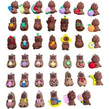 水豚盲盒，卡通钥匙扣，可爱水豚饰品，每款获得概率相同，惊喜礼物，圣诞装饰，圣诞礼物，圣诞装饰