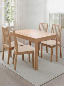 1/4件装椅垫套，弹力防尘防水，适用于餐厅、客厅、卧室椅子 - 米色 - 查看 6