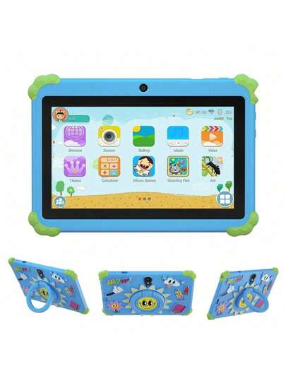 4GB RAM + 64GB ROM / 7-Inch Tablet / Quad-Core 1.3GHz / Android 13 MTK8321 / 1280x800 HD IPS Display / 2MP+5MP Camera / 4000mAh Battery / WiFi, Parental Control, Education, Gaming / ABS Plastic + Silicone Material Education Tablet (Includes: Box, Cable, Manual, OTG, SIM Pin)