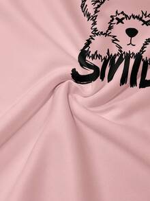 Men's Punk Bear Print Crew Neck Sweatshirt And Pants Set - Multicolor - View 4