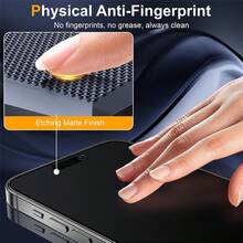 ZYONS 3片装磨砂防窥屏保护膜，兼容 17 Pro Max/17 Air/16 Pro Max/16E/16 Plus，柔软材质，9H防窥陶瓷磨砂屏保护膜，陶瓷磨砂防窥膜，适用于 17/15 Pro Max/14/13/12/11/XR/X/XS/7/8，2.5D防指纹磨砂防窥屏保护膜（6.1英寸）