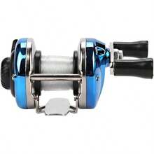 VGEBY Carrete de Pesca, Carrete de Pesca de fundición de Hielo de Metal Rueda giratoria de Pesca con Alambre para Agua Salada Agua Dulce - Como se muestra en la imagen - Ver 8