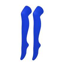 Women's Opaque Stretchy Nylon Over Knee Thigh High StocFKings Knee High Costume Boot Socks For Daily Wear Cosplay{Inchsize_nameinch:InchOneSizeinch,Inchcolor_nameinch:InchBlueinch} - 藍色的 - 查看 1