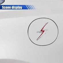 2PCS 3D Metal S Car Emblem Sticker, Zinc Alloy Auto Body Badge Decal - Nameplate Sticker Universal Fit Hoods Fenders Trunk Lids Bumper Exterior Car Decoration Silver/Red - Bạc/Đỏ - Xem 4