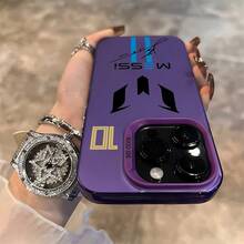 Football Superstar Messi Jersey Phone Case For IPhone 16 15 14 13 12 11 Pro Max X XR XS Max 8 7 Plus Anti-Drop Matte Back Cover Drop-Resistant, Gifts - 混合顏色 1 - 查看 4