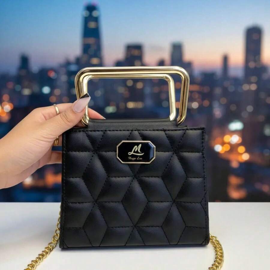 Women's Crossbody Bag Small Paris Luxury Party Wedding Prom Nightclub Chain Strap - màu đen - Xem 1