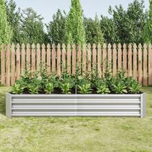 Metal Raised Plant Bed, Raised Garden Beds Made Of Sturdy Steel Sheet With Stable Design, Rust Protection And Long Durability, Soil-Free Raised Bed Kit, Ideal For Vegetables, Herbs And Flowers