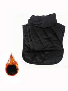 1Pc Motorcycle Neck Warmer With Chest And Shoulder Protection - Windproof Neck Warmer For Riders - High Collar For Cold Weather, Winter Riding, Scooters And Bicycles