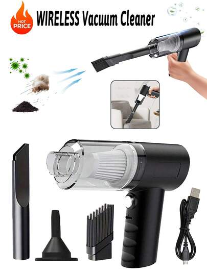 Aspiradora inalámbrica mini de alta potencia, aspiradora de escritorio para el hogar, aspiradora para automóvil, aspiradora multiusos