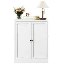 88cm High Freestanding Storage Shelf In White Metal – Kitchen Unit With Height-Adjustable Shelves, Ergonomic Handles, Assembly Required, Space-Saving Kitchen Storage. - 白色 - 查看 12