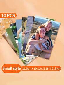 [Custom Service] 10 Customized Photo Prints, Custom Pinhole Camera Photo Prints, 5-10 Inch Photo Album Paper, High-Definition Printing, Suitable For Christmas, Thanksgiving, Father's Day, Pet Memorials, And Anniversary Gifts - Multicolor - View 2