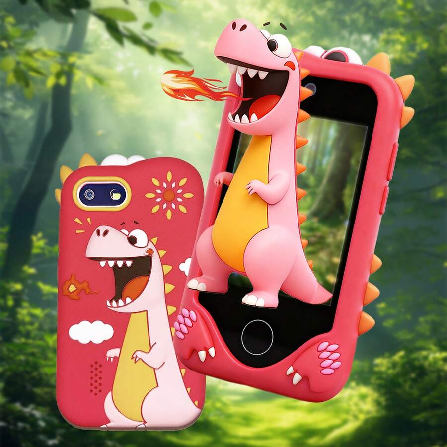 男孩女孩儿童手机玩具，儿童相机玩具智能手机，圣诞节生日礼物，适合3-10岁儿童，带2.8英寸触摸屏的教育学习玩具，包含音乐视频游戏 - 彩色 - 查看 1