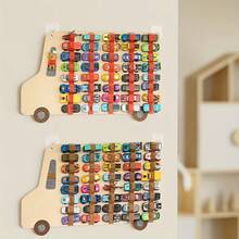 Large Capacity Racing Car Storage Rack, Beige Racing Stripe Background, Hanging Design, Space-Saving, Vertical Wall Decor, Easy Installation, Durable Fabric Garage, Fun Decor, Racing Car Accessories, Novelty Decor, Unique Design, Toy Storage, Door Hanging Storage, Room Organization, Home Decor